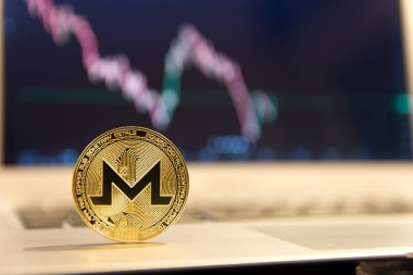  monitör dizüstü cadı grafikteki altın monero