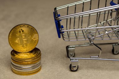  zemin üzerine altın bitcoin