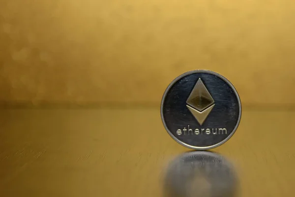 Arka plan üzerinde kripto para birimi Ethereum