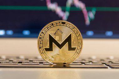  Gümüş laptop altın monero