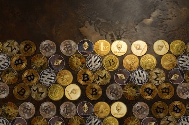 arka plan formu kripto para paraları