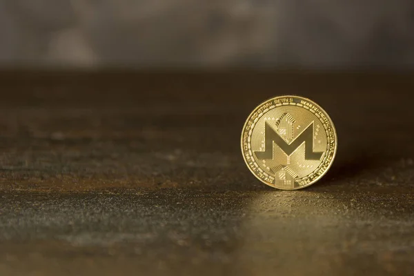 Golden Monero Háttérben Ingyenesen Letolthetoek Díszítő Vakolatok — Stock Fotó