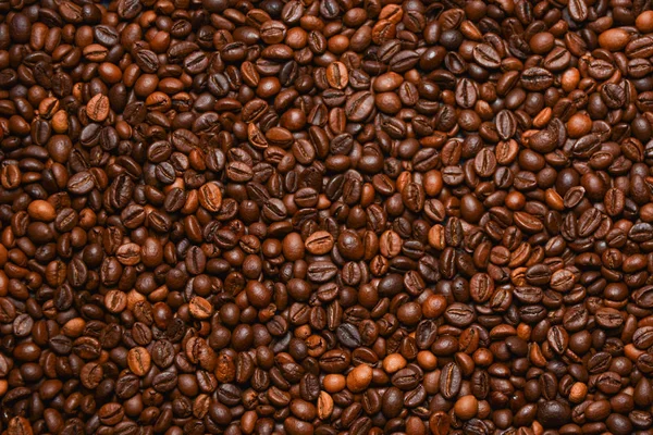 Tekstura Ziarna Kawy Tle — Zdjęcie stockowe