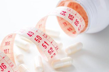 teyp şişe yakın çekim bir hap ölçme