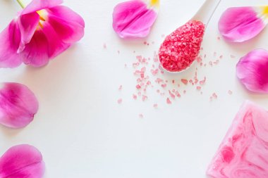 Spa banyo tuzları mockup