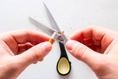 Sigara içen sonları sigara durdurmak sigara kavramı