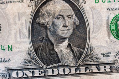 Washington 'ın yakın plan portresi.
