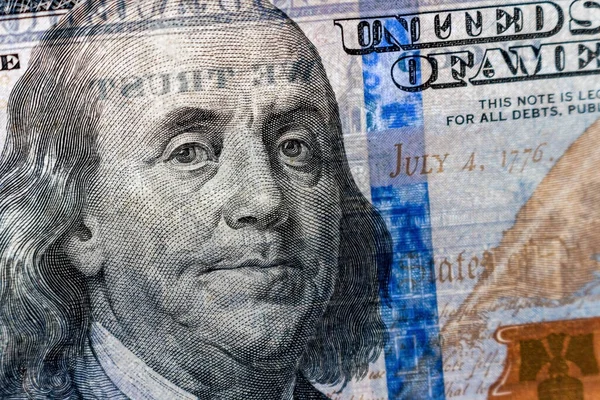 Американський Доларовий Портрет Франкліна — стокове фото