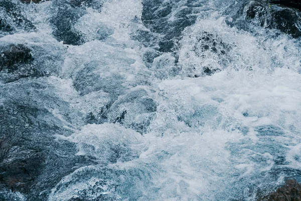 Aguas Bravas Del Mar Agua Hierve Flujo Rápido Del Río —  Fotos de Stock