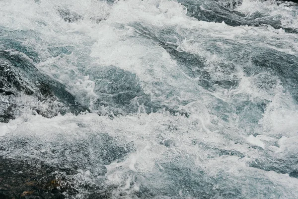 Груба Вода Морського Серфінгу Вода Кипить Швидкому Потоці Річки — стокове фото