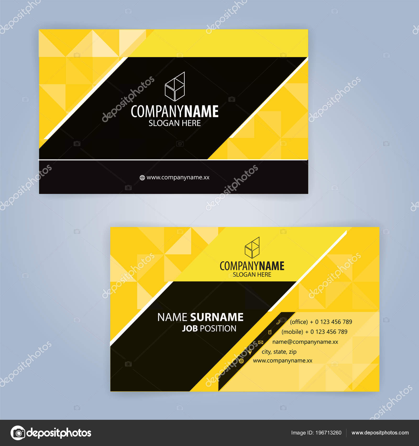 Black Yellow Modern Business Card Template Illustration Vector Stock Vector Image By C Keangs Black Yellow Modern Business Card Template Illustration Vector Stock Vector Image By C Keangs