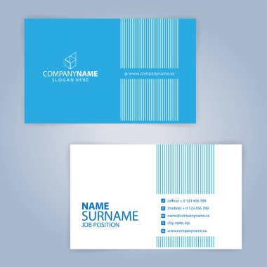 Mavi ve beyaz modern iş, sağlık, sağlık kartı şablon, illüstrasyon vektör 10