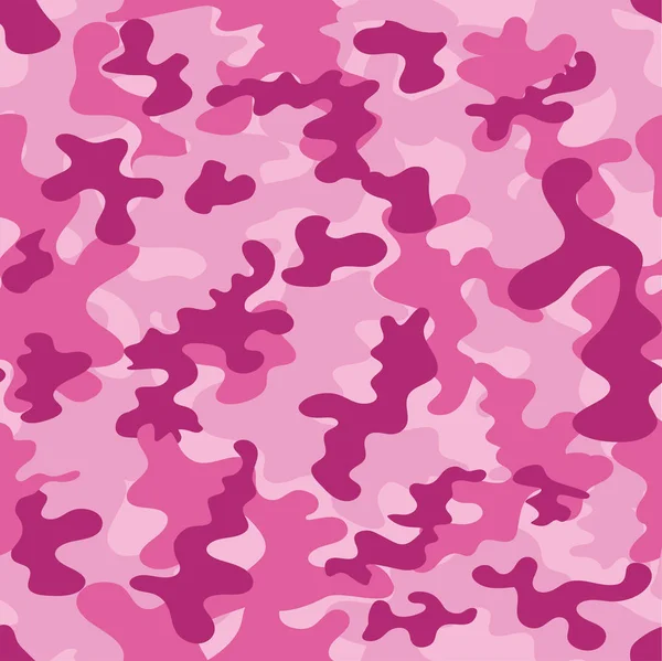Pembe askeri kamuflaj deseni, vektör illüstrasyonu. Doku. Soyut Vektör Askeri Arka Plan.