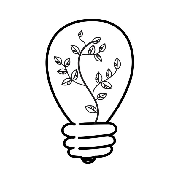 アイデア電球を持つツリー ビジネスデザインコンセプト ベクトルイラストフラットスタイルデザイン — ストックベクタ