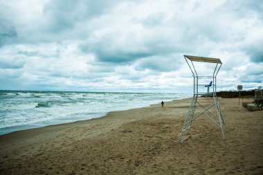 Sonbahar beach Baltık Denizi