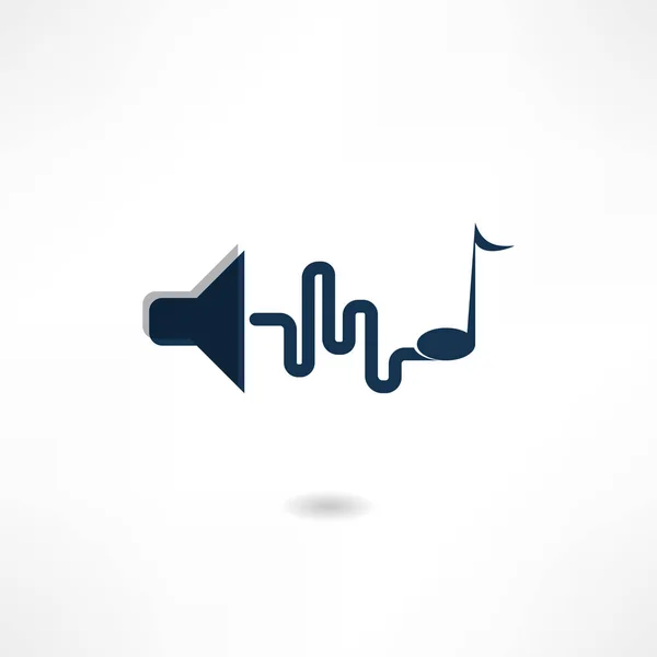Logotipo Música Vector Ilustración — Vector de stock