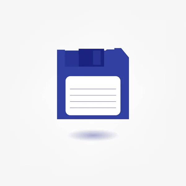 Floppy Diskette Icon Vector Illustration — Stock Vector