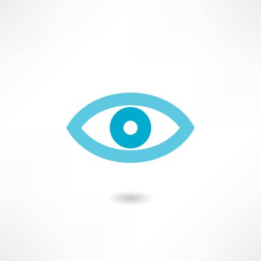 Göz simgesi vektör illüstrasyonu