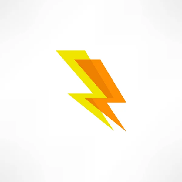 Lightning Icon Vector Illustration — Stock Vector