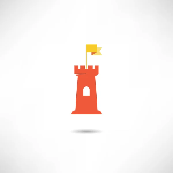 Icono Torre Roja — Vector de stock