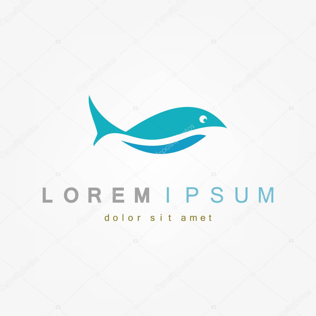 Fish icon vector illustration