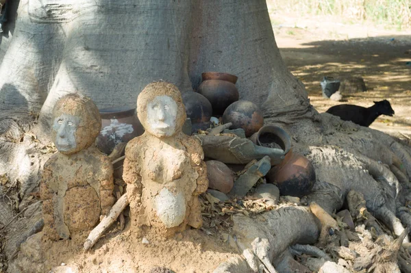 Раньше Фетиш Защищал Деревню Лоби Буркина Фасо — стоковое фото