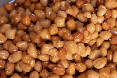 Struffoli. Bal Sırlı, kızarmış