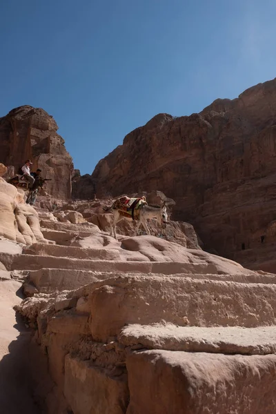 Petra, antigua ciudad en Jordania — Foto de Stock