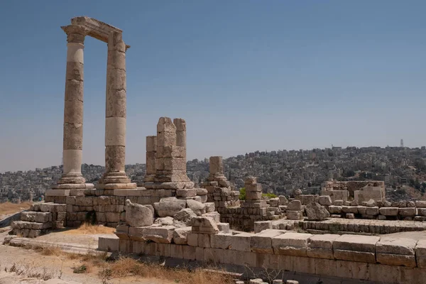 Amman cìtadel harabeleri — Stok fotoğraf