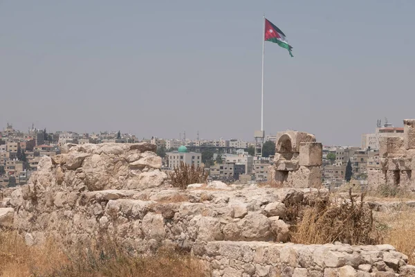 Ruins in Amman cìtadel — Stock Photo, Image