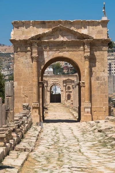 Jerash, Amman yakınlarındaki antik şehir. — Stok fotoğraf