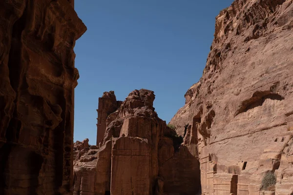 Rovine Petra Patrimonio Mondiale Unesco Giordania — Foto Stock