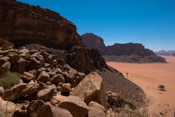 Panorama Del Deserto Wadi Rum Giordania — Foto Stock