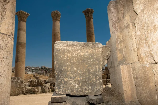 Jerash Gerasa Antik Roma Başkenti Ürdün Jerash Valiliği Nin Büyük — Stok fotoğraf