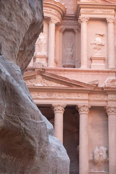 Vista Siq Entrada Cidade Petra Jordânia — Fotografia de Stock