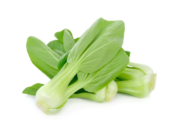 Beyaz arka planda taze Çin lahanası