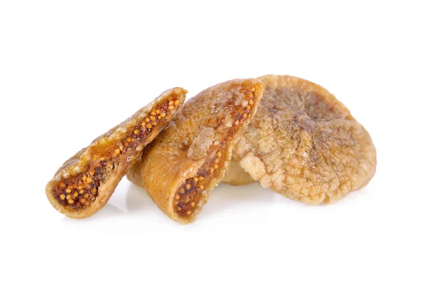 Whole Dried Figs White Background — Stock Photo, Image