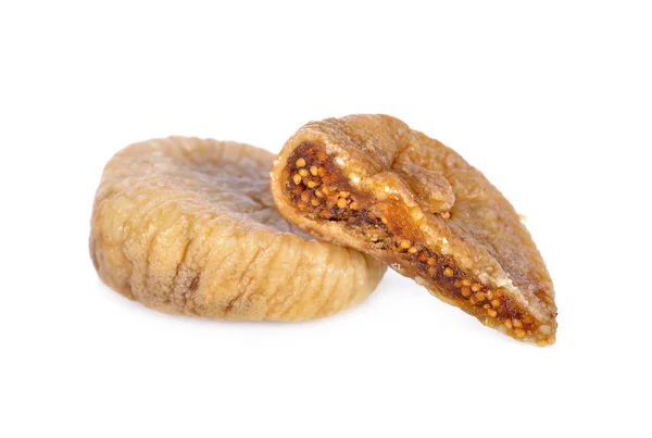 Whole Dried Figs White Background — Stock Photo, Image
