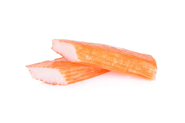 Read Eat Crab Sticks White Background — Stock Photo, Image