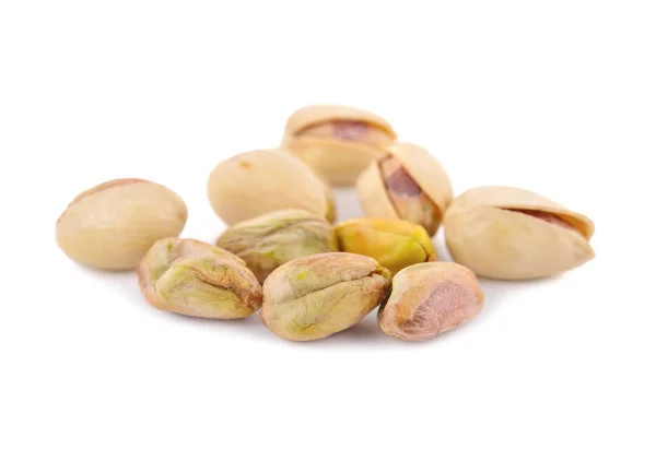 Dried Pistachios White Background — Stock Photo, Image