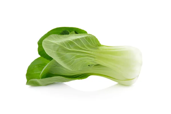 taze bebek bok choy veya Çince lahana beyaz arka plan üzerinde