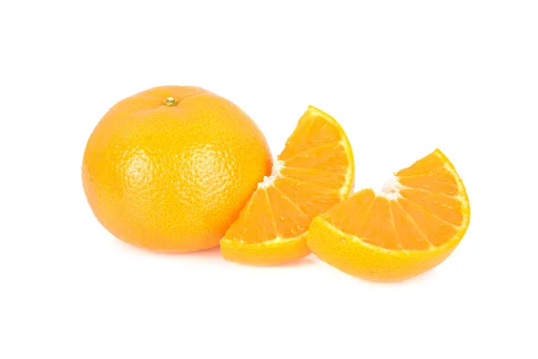В целом и сократить спелых Австралии мед Murcott мандарин апельсин на Wh — стоковое фото