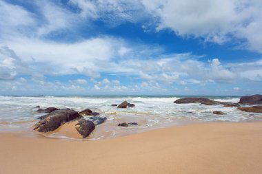 Tropikal plaj Sri-Lanka