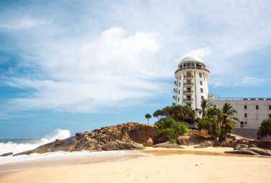 Sri Lanka. Ambalangoda. Deniz feneri manzaraya 3 Haziran 2016.