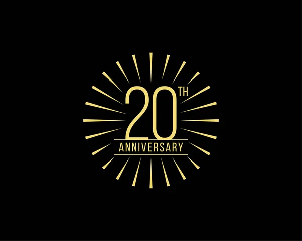 Años Celebración Del Aniversario Vector Logo Design Template — Archivo Imágenes Vectoriales