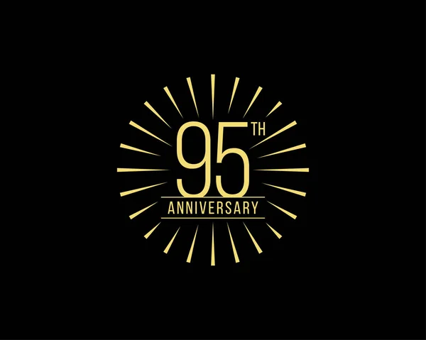 Años Celebración Del Aniversario Vector Logo Design Template — Archivo Imágenes Vectoriales