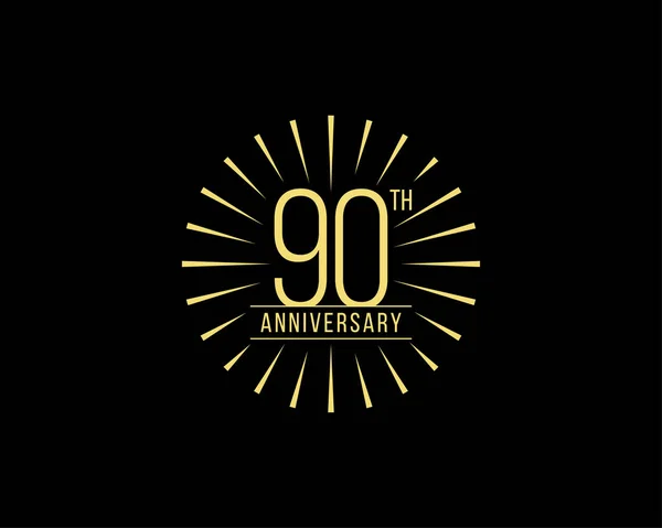 Años Celebración Del Aniversario Vector Logo Design Template — Vector de stock
