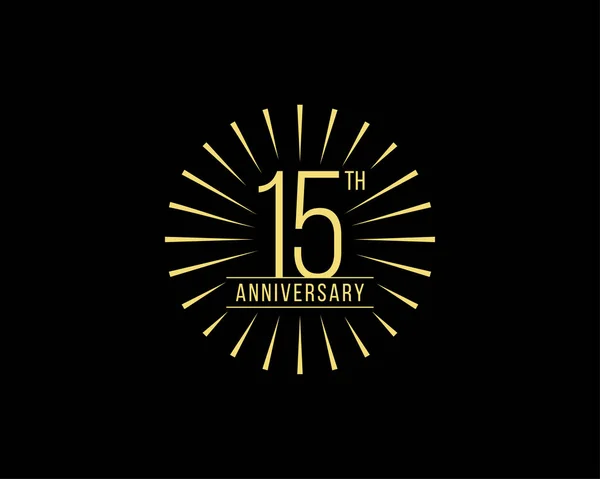 Años Celebración Del Aniversario Vector Logo Design Template — Vector de stock