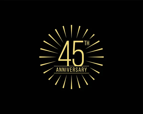 Años Celebración Del Aniversario Vector Logo Design Template — Archivo Imágenes Vectoriales