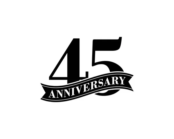 Años Celebración Del Aniversario Vector Logo Design Template — Archivo Imágenes Vectoriales